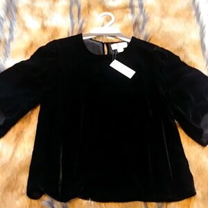 Black Velvet top NWT size XS by Velvet Graham & Spencer